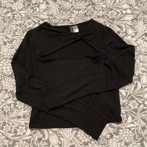 H&M White Long Sleeve Women's Top